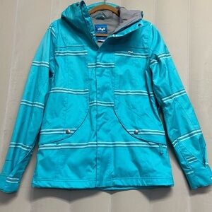 Foursquare Women’s Snow Jacket Medium Hooded Outerwear Snowboard Ski Winter